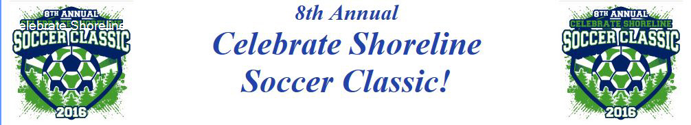 Celebrate Shoreline Soccer Classic banner